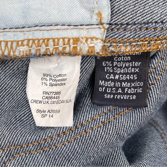 J. CREW Toothpick classic dark wash denim skinny straight ankle jeans, size 27 - Picture 13 of 14